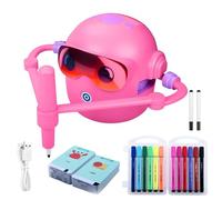 Interactive Drawing Machine - 4.92 Inches Learning Robot | Educational Art Toy - ABS Children Painting Robot With Voice Guidance Rechargeable Design For Creative Learning Travel Fun School Activities