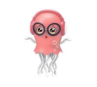Interactive Electric Octopus Musical Toy, Funny Prank Light Music, Educational Learning Activity for Kids, Baby Crawling, Engaging Playtime Companion, Bright Colors Soft Texture, 10.2x11.2x20.6cm