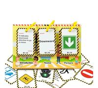 Interactive Flash Card, 72 x Road Signs Educational Cards, Preschool Learning Toy, Traffic Education Set, Early Childhood Development for Kids, Età 3+, 6,5 x 11,69 pollici