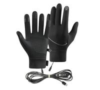 Interactive Heated Gloves, Usb Warming Mittens, Touchscreen Thermal Wear, Responsive Windproof Shell, Ideal for Waterproof Layer, Ideal for Outdoor Sports, Running, Hiking, Skiing, Snow Use