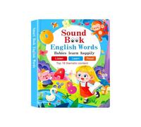Interactive Learning Books, Toddler Sound Reader, Talking Educational Toy, Speech and Word Development Game, Electronic Learning Book for Kids, Boys, Girls, 10.24x7.87 inches