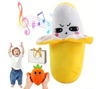 Interactive Music Plush Toy, - Fun & Playful Sound-Activated Toys, Touch Sensitive Soft Fruit Musical Toy for Child Learning & Group Play, Fun Christmas and Birthday Gifts (yellow)