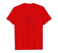 Interactive Partner T Shirts per come romantica idea regalo per San Valentino, anniversario o serata con un design unico per coppie che vogliono esprimere il proprio amore con stile, Colore: rosso, L