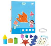 Interactive Pull String 3D Geometry Learning Book - Safe Braided Rope Design, Educational Geometry Play with 3D Shapes Models, Ideal for Geometry Learning & Education (15-Model)
