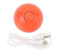 Interactive Rolling Dog Ball Safe PC TPU Motion Attivato Automatico Giocattolo LED Leggero Piccoli Cani Medio Grandi Indoor Outdoor Play (Arancia)