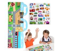 Interactive Sticker Activity Book, Reusable Learning Toy, Educational Fun Pages with Practice, Colorful Stickers for Creativity, for Children Early Learning Motor Skills Home