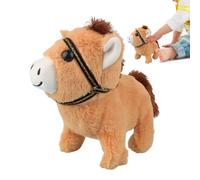 Interactive Stuffed Animal: The horse stuffed animal with a built-in electr | Interactive Stuffed Animal: The horse stuffed animal with a built-in electric drive module simulates real horse movements, of