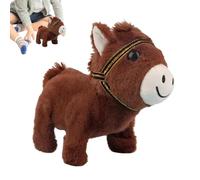 Interactive Stuffed Animal: The horse stuffed animal with a built-in electr | Interactive Stuffed Animal: The horse stuffed animal with a built-in electric drive module simulates real horse movements, of