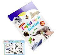 Interactive Talking Book, English Audio Learning, 430g Educational Musical Book Device, Preschool Language Development Tool Education Device for Kids Age 0 to 6 Kindergarten Home Use Learning System