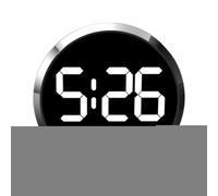 Interactive Tiny Digital Clock, Touch Control Mini Timepiece, Led Display Panel, Responsive Compact and Lightweight Build, Ideal for Travel, Desk, Fridge, Rv, Classroom or Small Space Use