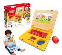 Interactive Toy Laptop-Featuring Lights, Sounds, and Educational Games, Laptop giocattolo interattivo con Luci e Suoni, Computer Educativo Regali per Bambini compleanni e Natale，A
