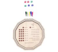 Interazione genitore-figli in legno dadi score board con fondo sicuro per l'organizzazione di stoccaggio scatola di dadi in legno dimensioni da viaggio