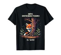 Interazione NPC: 0/100 | Energia Sociale Pixel Mood Maglietta