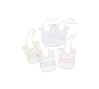 Interbaby 00041 - Confezione da 12 bavaglini a punto croce, 25 x 35, unisex
