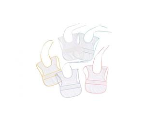 Interbaby 00041 - Confezione da 12 bavaglini a punto croce, 25 x 35, unisex