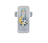 Interbaby 0C053-31, Materassino Copriseduta Universale Panda Grigio Per Passeggino - 240 g