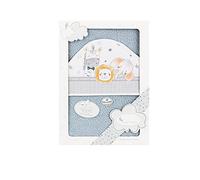 Interbaby Asciugamano con cappuccio per neonato ANIMALITOS in grigio - 560 g