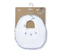 Interbaby Confezione da 2 bavaglini in blu e grigio