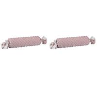 Interbaby Cuscino Neonato Caramello, Bolle rosa chiaro (Confezione da 2)