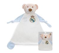 Interbaby - Doudou per Neonati Orsetto Real Madrid - Copertina di Conforto Morbida con Peluche - Prodotto Ufficiale Real Madrid CF - Ideale per Neonati e Bambini Piccoli Futuri Madridisti
