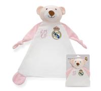 Interbaby - Doudou per Neonati Orsetto Real Madrid - Copertina di Conforto Morbida con Peluche - Prodotto Ufficiale Real Madrid CF - Ideale per Neonati e Bambini Piccoli Futuri Madridisti