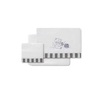 Interbaby Lenzuola Coralina Honey Bear bianco e grigio