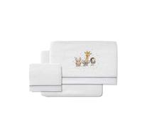 Interbaby Lenzuola Coralina Minicuna Acquerello Bianco e Grigio