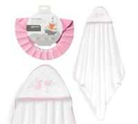 Interbaby - Mantello da bagno per bambini + berretto regolabile | Asciugamano con cappuccio 100% cotone, unisex, morbido, asciugatura rapida, ideale per neonati, neonati e bambini piccoli, design