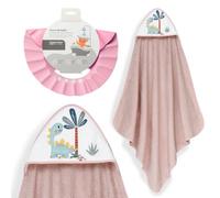 Interbaby - Mantello da bagno per bambini + berretto regolabile | Asciugamano con cappuccio 100% cotone, unisex, morbido, asciugatura rapida, ideale per neonati, neonati e bambini piccoli, design