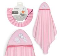 Interbaby - Mantello da bagno per bambini + cappello regolabile | Asciugamano con cappuccio 100% cotone unisex | morbido, asciugatura rapida | Ideale per neonati, neonati e bambini piccoli | Design