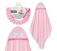 Interbaby - Mantello da bagno per bambini + cappello regolabile | Asciugamano con cappuccio 100% cotone, unisex, morbido, asciugatura rapida, ideale per neonati, neonati e bambini piccoli, design a