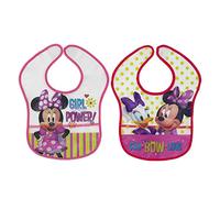 Interbaby MN-BIBPACK-1-20, Pack 2 Bavaglini Plastica Disney Minnie Mouse - 100 g