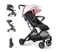 Interbaby Passeggino Leggero Compatto da Viaggio Aereo 22 kg (Rosa)