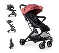 Interbaby Passeggino Leggero Compatto da Viaggio Aereo 22 kg (Rosso)