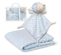 Interbaby PD001-01 Coperta A Bolle Per Bebè E Dou Dou Orso Blu - 720 g