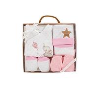Interbaby Set Regalo, Corredino da 5 pezzi per neonati"Elefante" rosa