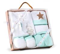Interbaby Set Regalo, Corredino da 5 pezzi per neonati"Elefante" verde