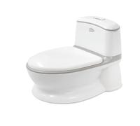 Interbaby- Vaso bianco Baby WC per bambini - Con catena con luci e suono di scarico - Con spazio per il portarotolo di carta igienica - Base antiscivolo per la sicurezza del tuo bambino.