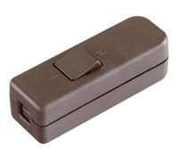 interBär 8006-009.01 Interruttore a filo passante Marrone 1 x Off / On 6 A 1 p