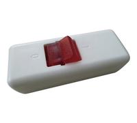 interBär 8010-108.01 Interruttore a filo passante Bianco, Rosso 2 x Off / On 1