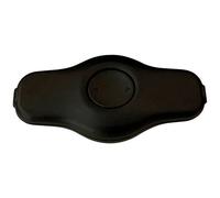 interBär 8130-004.01 Dimmer varialuce per LED con piastra antistrappo Nero Comm