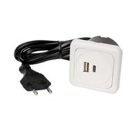 interBär 9016-018.81 3 scomparti Presa di ricarica USB Kit 5 pz. con USB, con