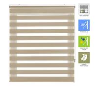 INTERBLIND | Tenda avvolgibile notte e giorno elegante, dimensioni 120 x 250 x altezza - Tenda a rullo facile da installare, dimensioni tessuto, 117 x 245 - Tenda colore beige