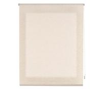 INTERBLIND | Tenda avvolgibile traslucida con texture di lino, dimensioni 140 x 200 cm larghezza x altezza - Tenda beige dimensioni tessuto 137 x 195 - Tenda in lino