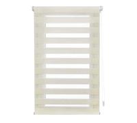 INTERBLIND | Tenda notturna e giorno EasyFix - installazione senza attrezzi - dimensioni 75 x 150 cm (larghezza x altezza) - senza trapano, tessuto 72 x 145 - colore ecru