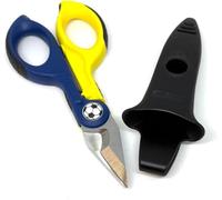 Intercable 16020-F1-CV Forbice Tronchesina Elettricisti 3 in 1 con SafetyBox, Edizione Limitata Hellas Verona FC, Giallo Blu, Acciaio Inossidabile, Taglio Cavi 10 mm²