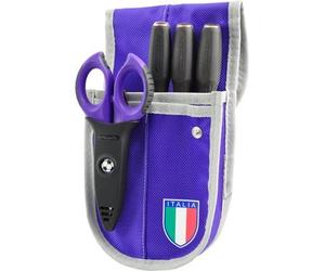 Intercable 19136-CF - Kit Marsupio da elettricista Viola - Fiorentina - con Giraviti SLIM e Forbice F1