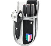 Intercable 19136-CJ - kit Marsupio da elettricista Bianconero - colori juventini - con Giraviti SLIM e Forbice F1