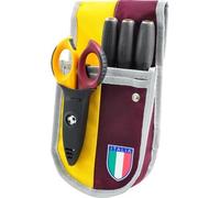 Intercable 19136-CR - Marsupio da elettricista Giallorosso - Squadra Giallorossa - con Giraviti SLIM e Forbice F1