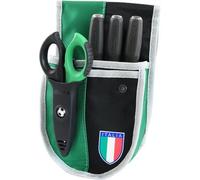 Intercable 19136-CS - Marsupio da elettricista verdenero - US Sassuolo - con Giraviti SLIM e Forbice F1